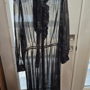 Banana Republic Black Floral Dress